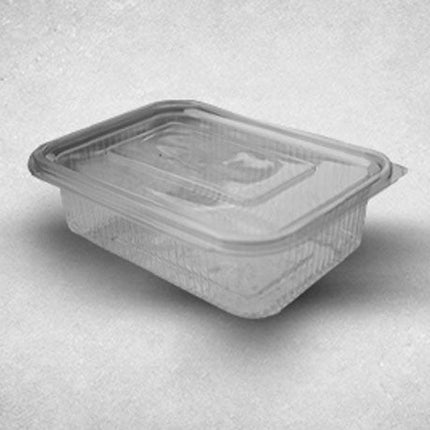 16oz Flat Hinged Containers | HL16 | 200 Units