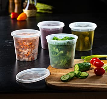24 oz Deli Container with Clear Lid | 240 Units