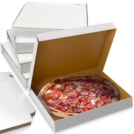 White Pizza Box 50pc |Pizza Box 14" x 14" 50