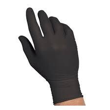 BlackShield8 Nitrile Disposable Gloves, Black.  Size: S    8MIL 12" | 1000 pc