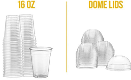 16oz Clear Plastic Cups | 1000 Units