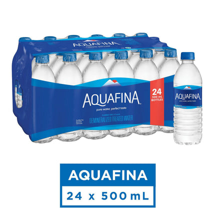 Aquafina Drinking Water Bottles | 500ml | 500ml x 24 24