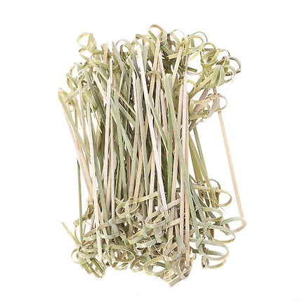 Bamboo Knot Picks - 6" 100 Skewers per Bag | 48 Bags per case
