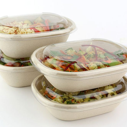 30oz Oval Containers Combo Pack 150pc Base & Lid