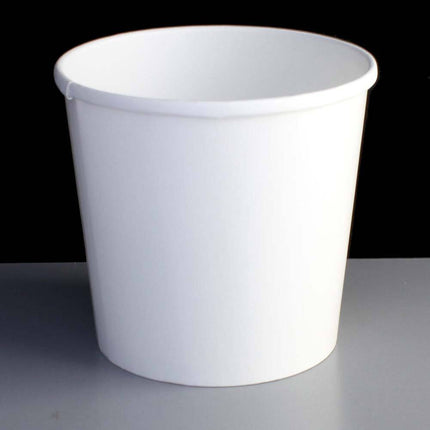 12 oz White Soup Containers Plain | 500 units