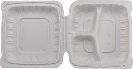 883 White Microwavable Plastic | 3 compartment | 180 Units