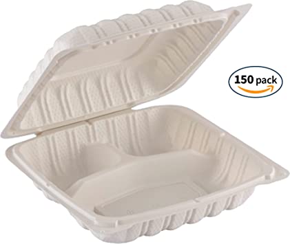 883 White Microwavable Plastic | 3 compartment | 180 Units